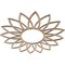 Ekena Millwork Daisy Wood Fretwork Pierced Ceiling Medallion, Red Oak, 22"OD x 7 5/8"ID x 3/8"T CMWP22X22X0375DARO - alternate 5